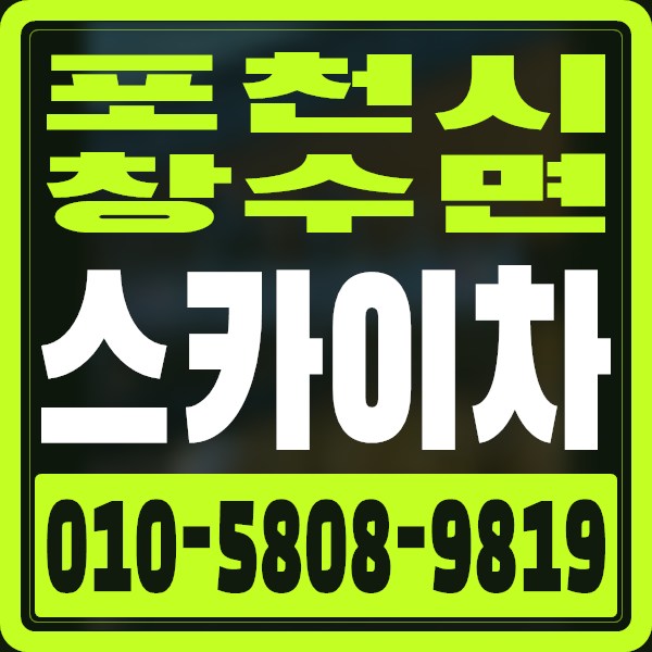 경기 포천시 창수면 스카이차 · 010-5808-9819