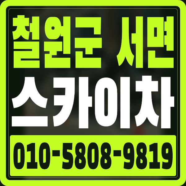 강원 철원군 서면 스카이차 · 010-5808-9819