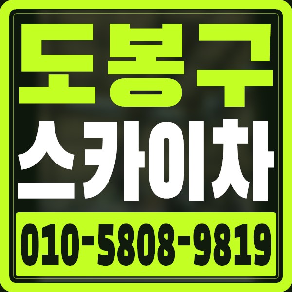 서울 도봉구 스카이차 · 010-5808-9819