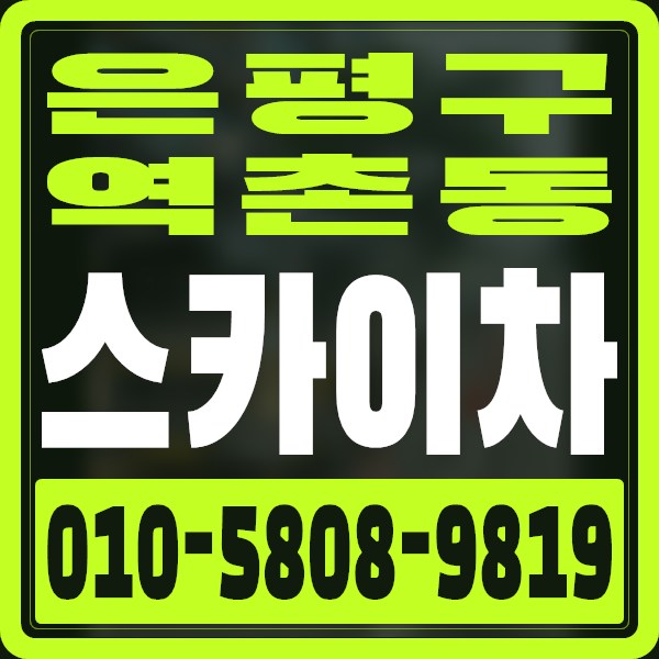 서울 은평구 역촌동 스카이차 · 010-5808-9819