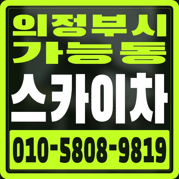 경기 의정부시 가능동 스카이차 · 010-5808-9819