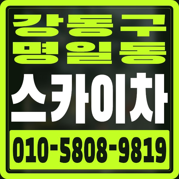 서울 강동구 명일동 스카이차 · 010-5808-9819