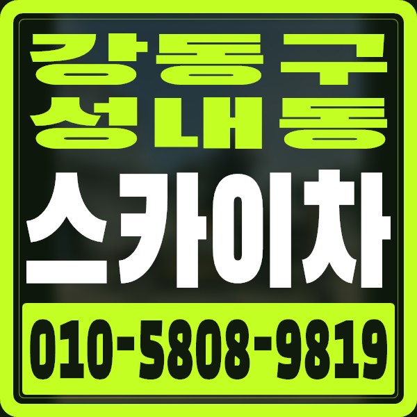 서울 강동구 성내동 스카이차 · 010-5808-9819