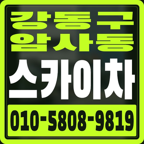 서울 강동구 암사동 스카이차 · 010-5808-9819