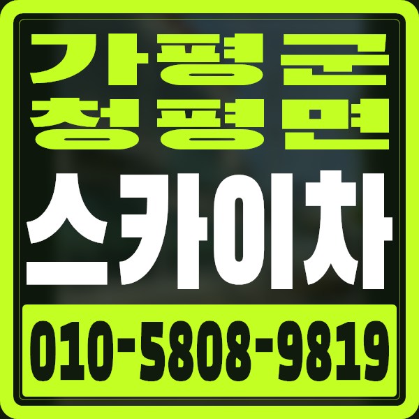 경기 가평군 청평면 스카이차 · 010-5808-9819