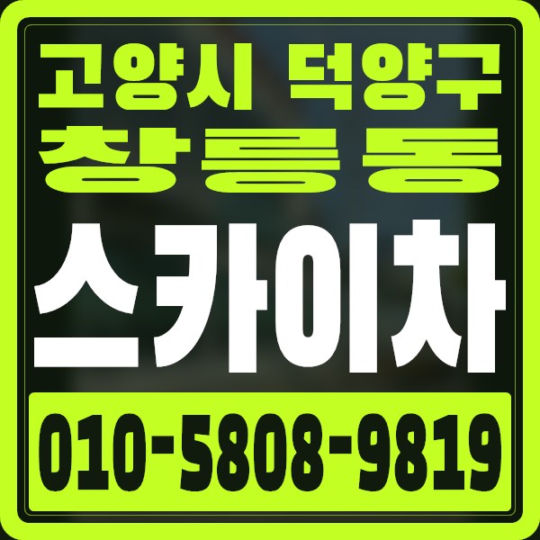 경기 고양시 덕양구 창릉동 스카이차 · 010-5808-9819