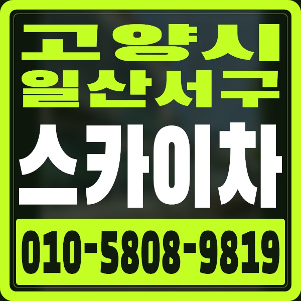 경기 고양시 일산서구 스카이차 · 010-5808-9819