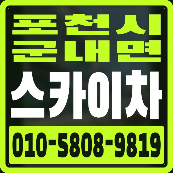 경기 포천시 군내면 스카이차 · 010-5808-9819