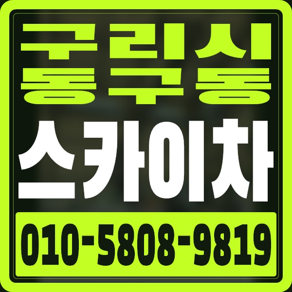 경기 구리시 동구동 스카이차 · 010-5808-9819