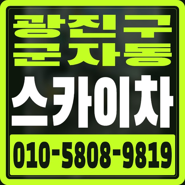 서울 광진구 군자동 스카이차 · 010-5808-9819