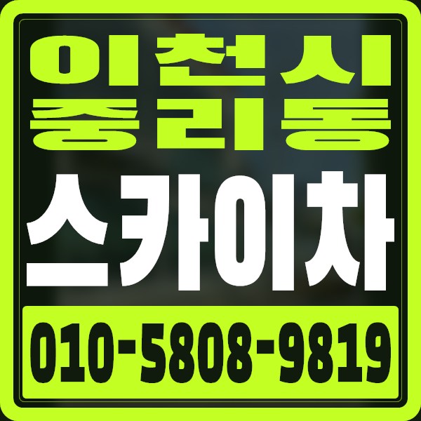 경기 이천시 중리동 스카이차 · 010-5808-9819