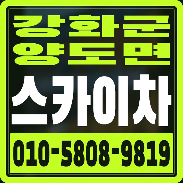 인천 강화군 양도면 스카이차 · 010-5808-9819