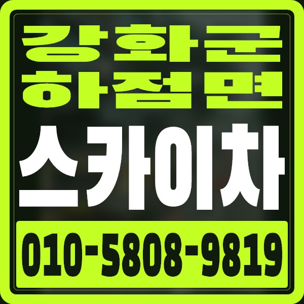 인천 강화군 하점면 스카이차 · 010-5808-9819