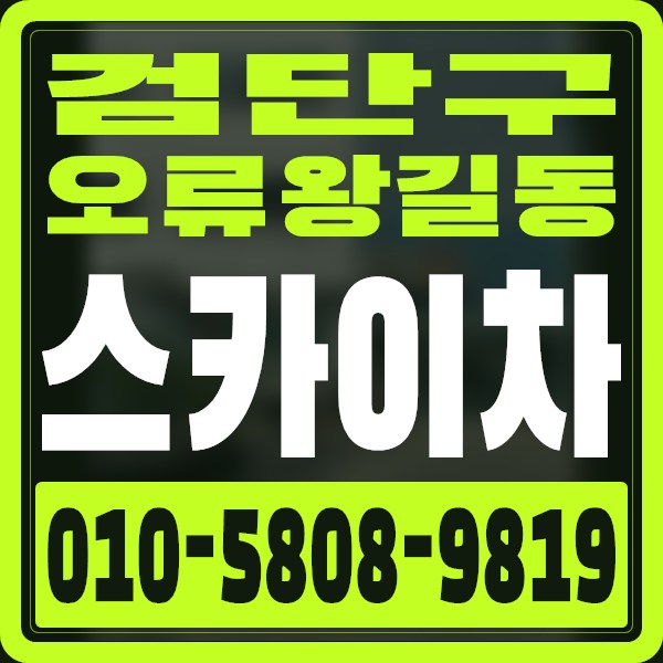 인천 검단구 오류왕길동 스카이차 · 010-5808-9819
