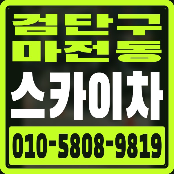 인천 검단구 마전동 스카이차 · 010-5808-9819