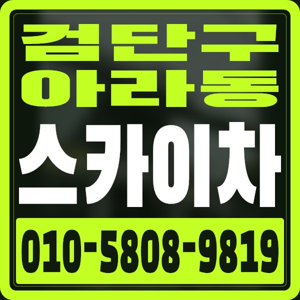 인천 검단구 아라동 스카이차 · 010-5808-9819