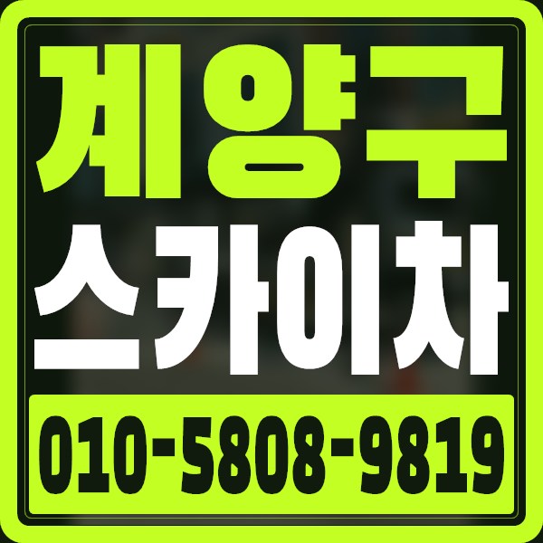 인천 계양구 스카이차 · 010-5808-9819