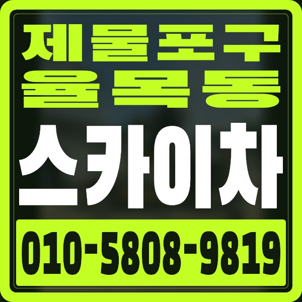 인천 제물포구 율목동 스카이차 · 010-5808-9819