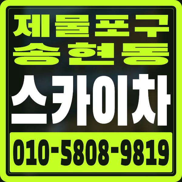 인천 제물포구 송현동 스카이차 · 010-5808-9819