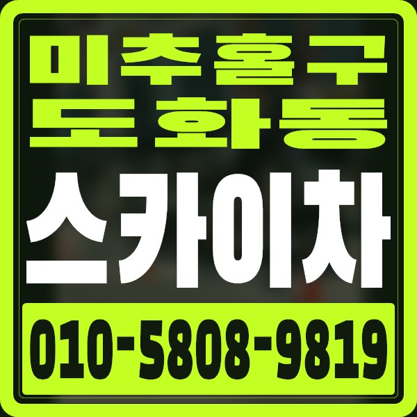 인천 미추홀구 도화동 스카이차 · 010-5808-9819