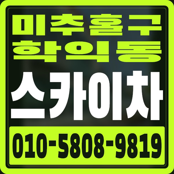 인천 미추홀구 학익동 스카이차 · 010-5808-9819