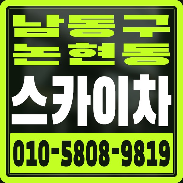 인천 남동구 논현동 스카이차 · 010-5808-9819