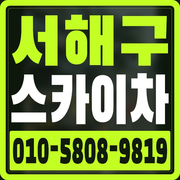 인천 서해구 스카이차 · 010-5808-9819