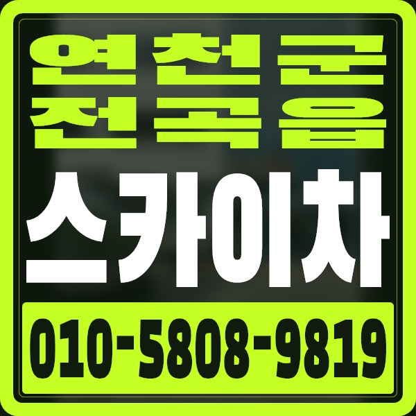 경기 연천군 전곡읍 스카이차 · 010-5808-9819