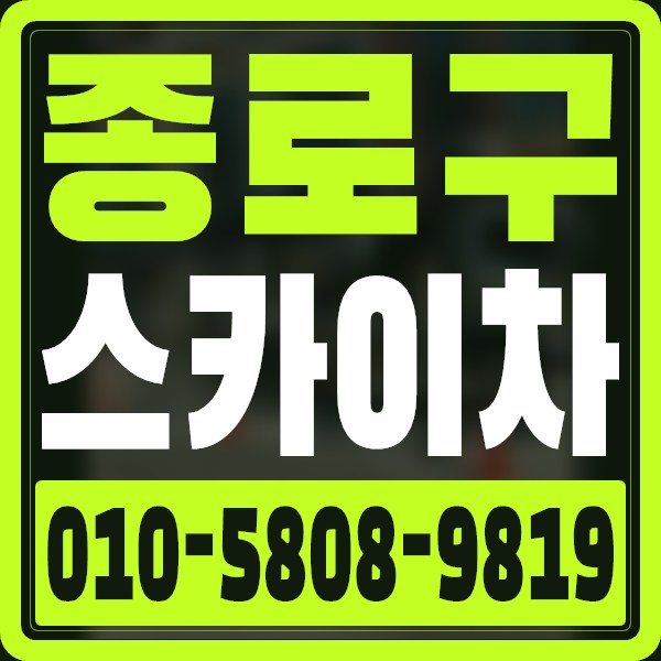 서울 종로구 스카이차 · 010-5808-9819