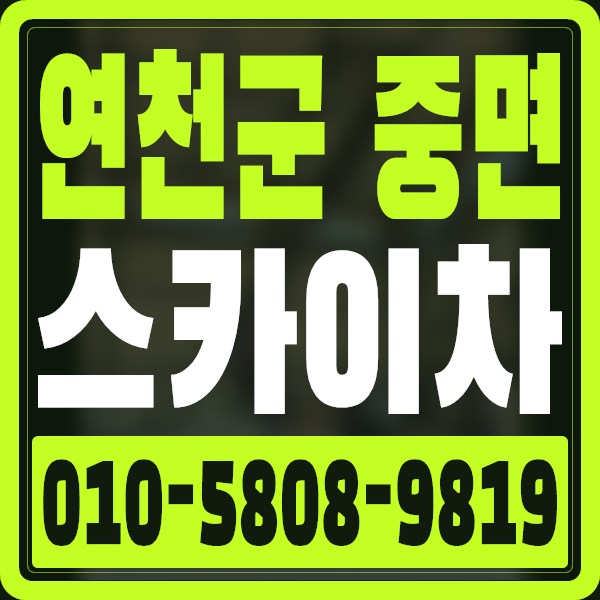 경기 연천군 중면 스카이차 · 010-5808-9819