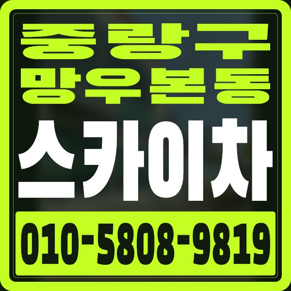 서울 중랑구 망우본동 스카이차 · 010-5808-9819