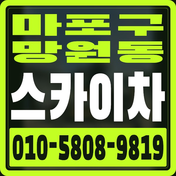 서울 마포구 망원동 스카이차 · 010-5808-9819