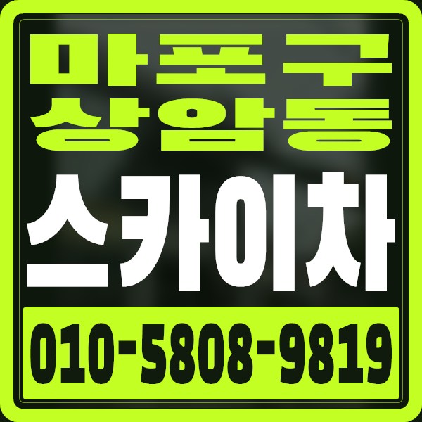 서울 마포구 상암동 스카이차 · 010-5808-9819