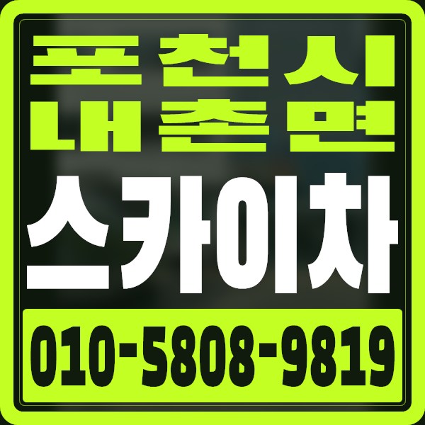 경기 포천시 내촌면 스카이차 · 010-5808-9819