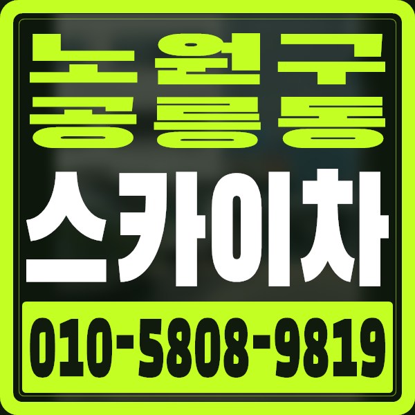 서울 노원구 공릉동 스카이차 · 010-5808-9819