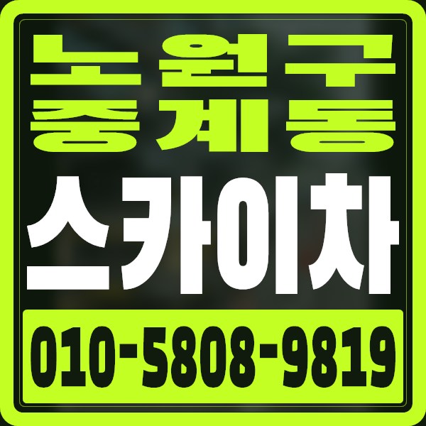 서울 노원구 중계동 스카이차 · 010-5808-9819