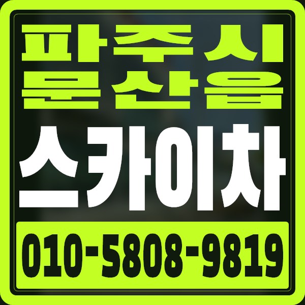 경기 파주시 문산읍 스카이차 · 010-5808-9819
