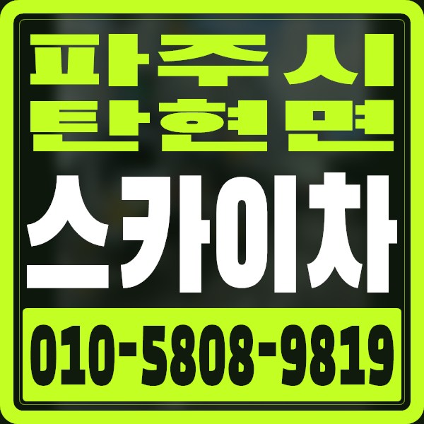 경기 파주시 탄현면 스카이차 · 010-5808-9819