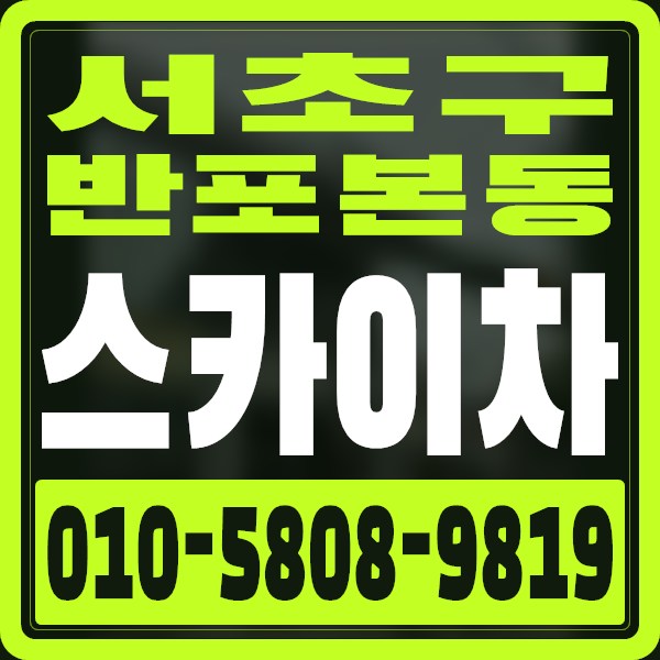 서울 서초구 반포본동 스카이차 · 010-5808-9819