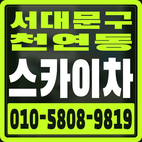 서울 서대문구 천연동 스카이차 · 010-5808-9819