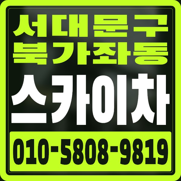 서울 서대문구 북가좌동 스카이차 · 010-5808-9819