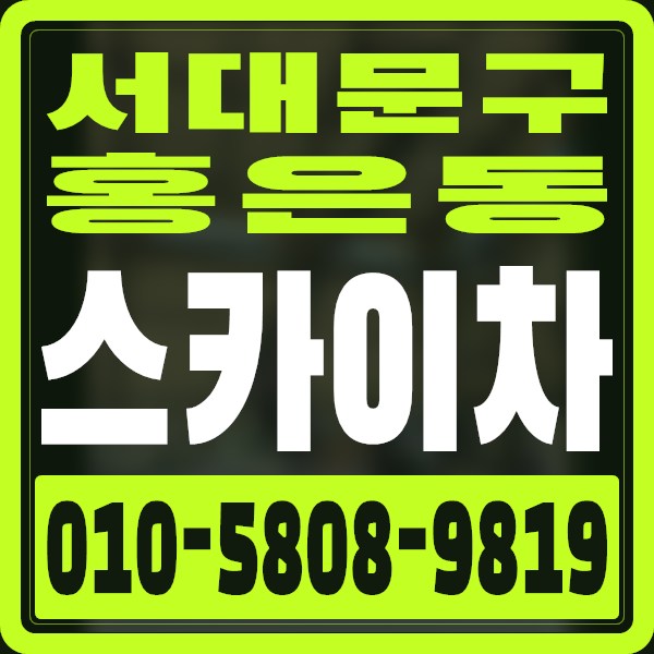 서울 서대문구 홍은동 스카이차 · 010-5808-9819