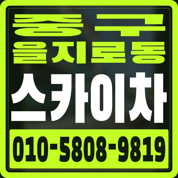 서울 중구 을지로동 스카이차 · 010-5808-9819