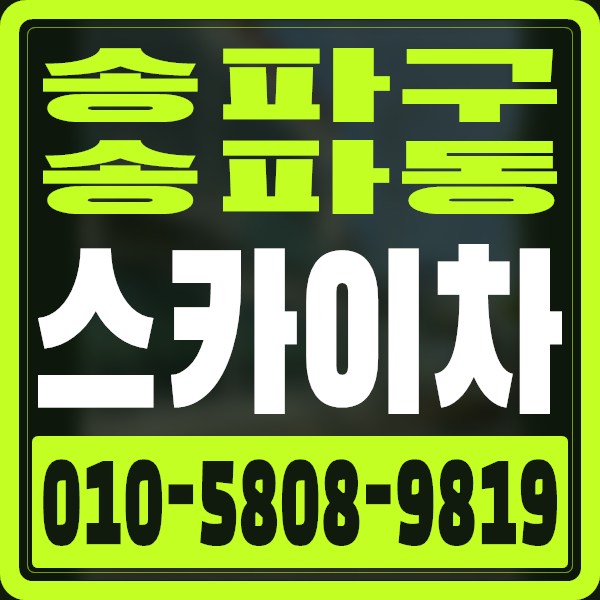 서울 송파구 송파동 스카이차 · 010-5808-9819