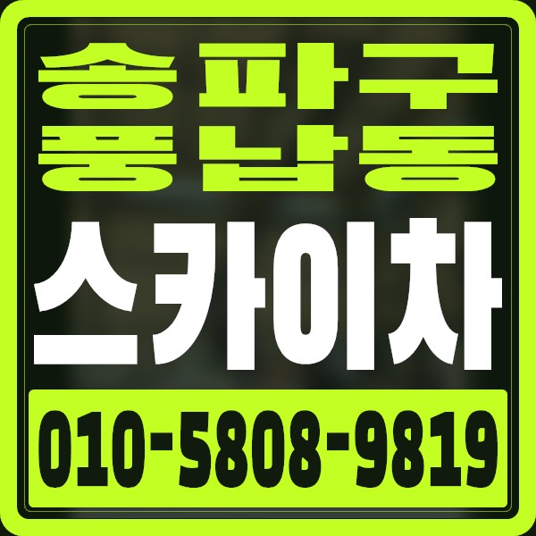 서울 송파구 풍납동 스카이차 · 010-5808-9819