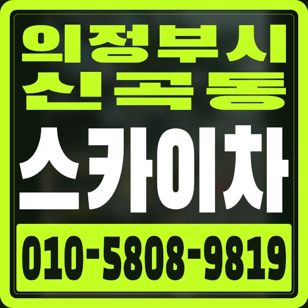 경기 의정부시 신곡동 스카이차 · 010-5808-9819