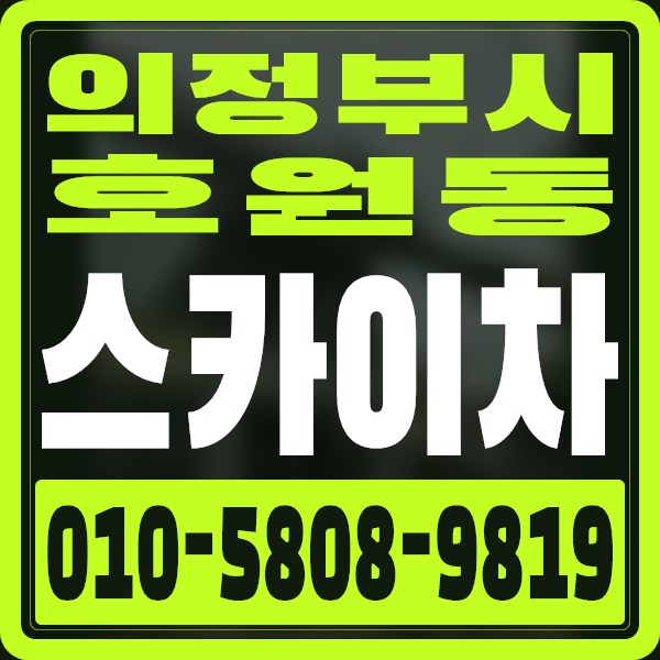 경기 의정부시 호원동 스카이차 · 010-5808-9819