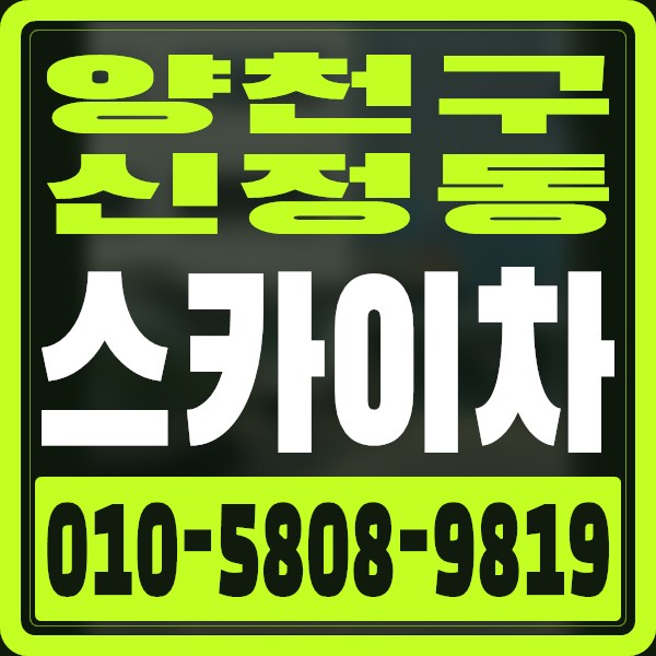 서울 양천구 신정동 스카이차 · 010-5808-9819