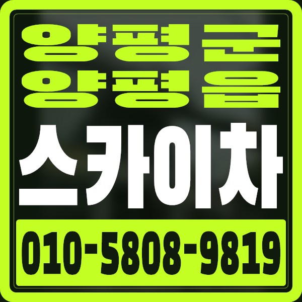 경기 양평군 양평읍 스카이차 · 010-5808-9819