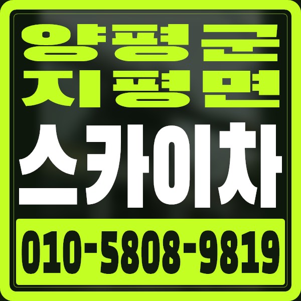 경기 양평군 지평면 스카이차 · 010-5808-9819